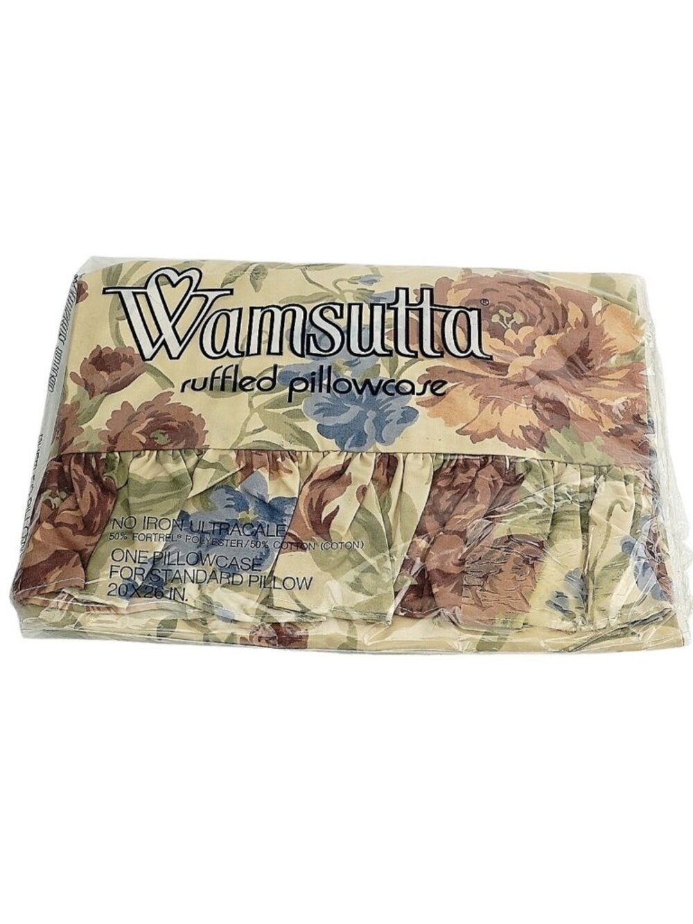 Wamsutta Ruffled Pillowcase Standard Size Calvin Klein Samarkind New Old Stock